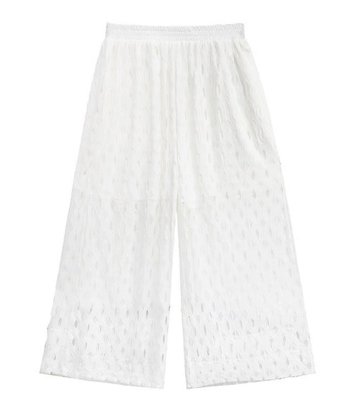 Cut-out Wide Pants
